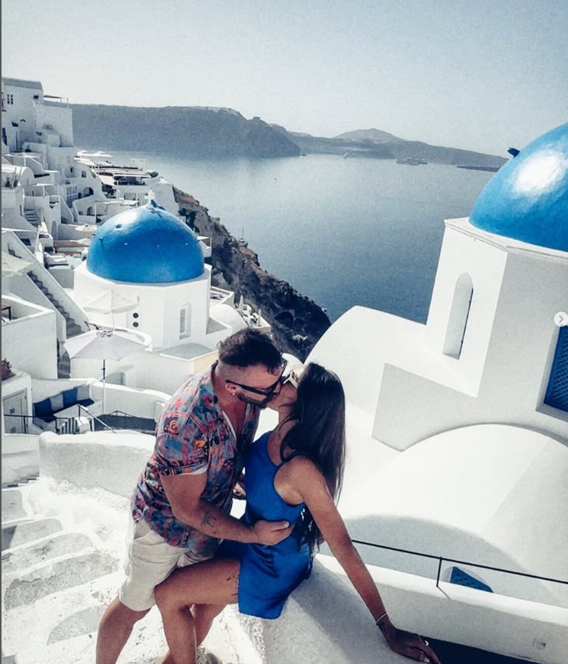 Giorgi and Nitsa in Santorini